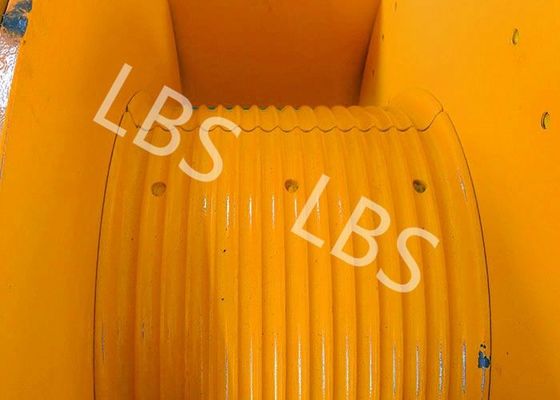 High Strength Crane Drum , Wire Rope Winch Drum For 22mm Diameter Cable
