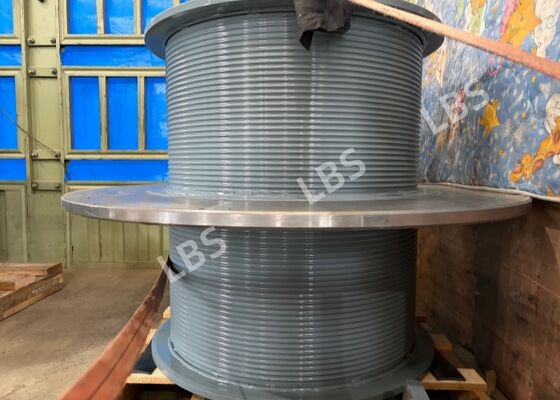 Q355D Lebus Double Grooved Winch Drum, Dual Left & Right Hand Lebus Drum