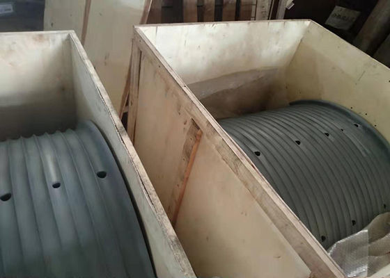 고강도 강철 완전히 기계로 가공되는 대직경 윈치 드럼에 의하여 흠을 파는 소매